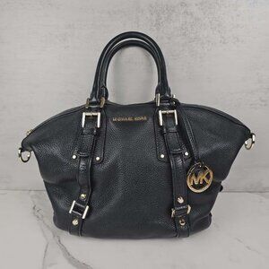 Michael Kors Black Bedford Belted Convertible Satchel